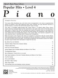 Alfred's Basic Piano Popular Hits Level 4
