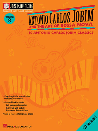 Jazz Play Along Volume 8 Jobim & The Art of Bossa Nova Book/CD