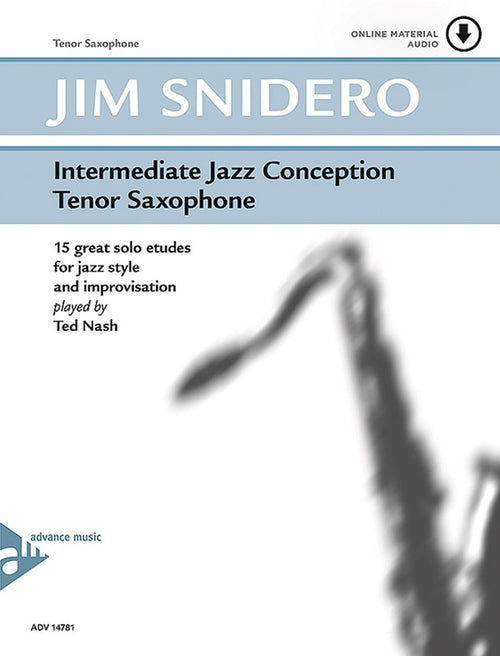 Snidero Intermediate Jazz Conception - Tenor Saxophone w/CD