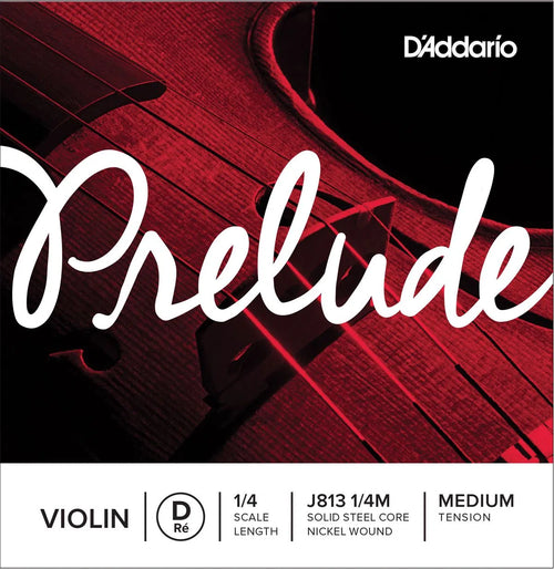 D'Addario Prelude Violin D String J813 1/4