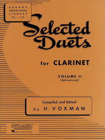 Rubank Selected Duets for Clarinet Volume 2 - Advanced