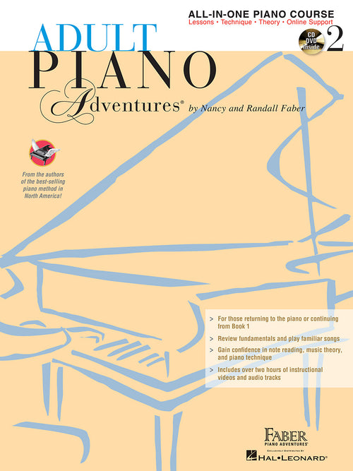 Adult Piano Adventures All-In-One Piano Course - Book 2 with CD