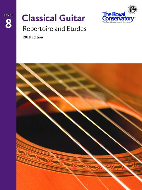 RCM Classical Guitar Repertoire and Etudes 8