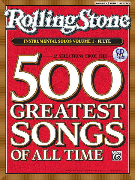 Rolling Stone 500 Greatest Songs Flute Book & CD
