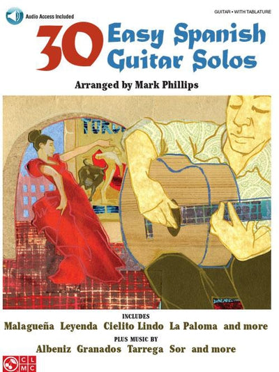 30 Easy Spanish Guitar Solos with Audio Access