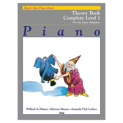 Alfred's Basic Piano Theory Book Complete Level 1 For The Late Beginner