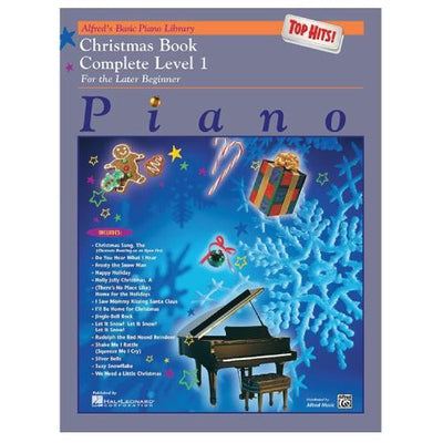 Alfred's Basic Piano Top Hits! Christmas Book Complete Level 1 For The Late Beginner