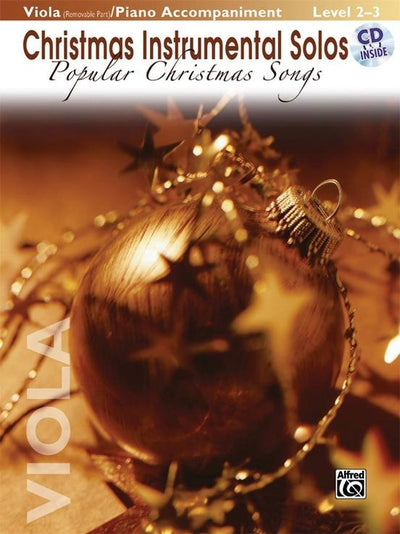 Christmas Instrumental Solos: Popular Christmas Songs - Viola Book & CD