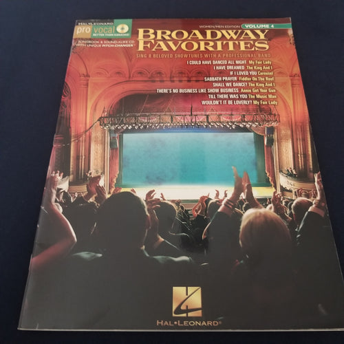 Pro Vocal Broadway Favorites Volume 4 Book/CD