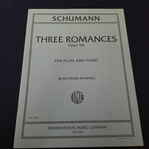 Schumann - Three Romances for Flute and Piano