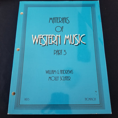 Materials of Western Music Part 3