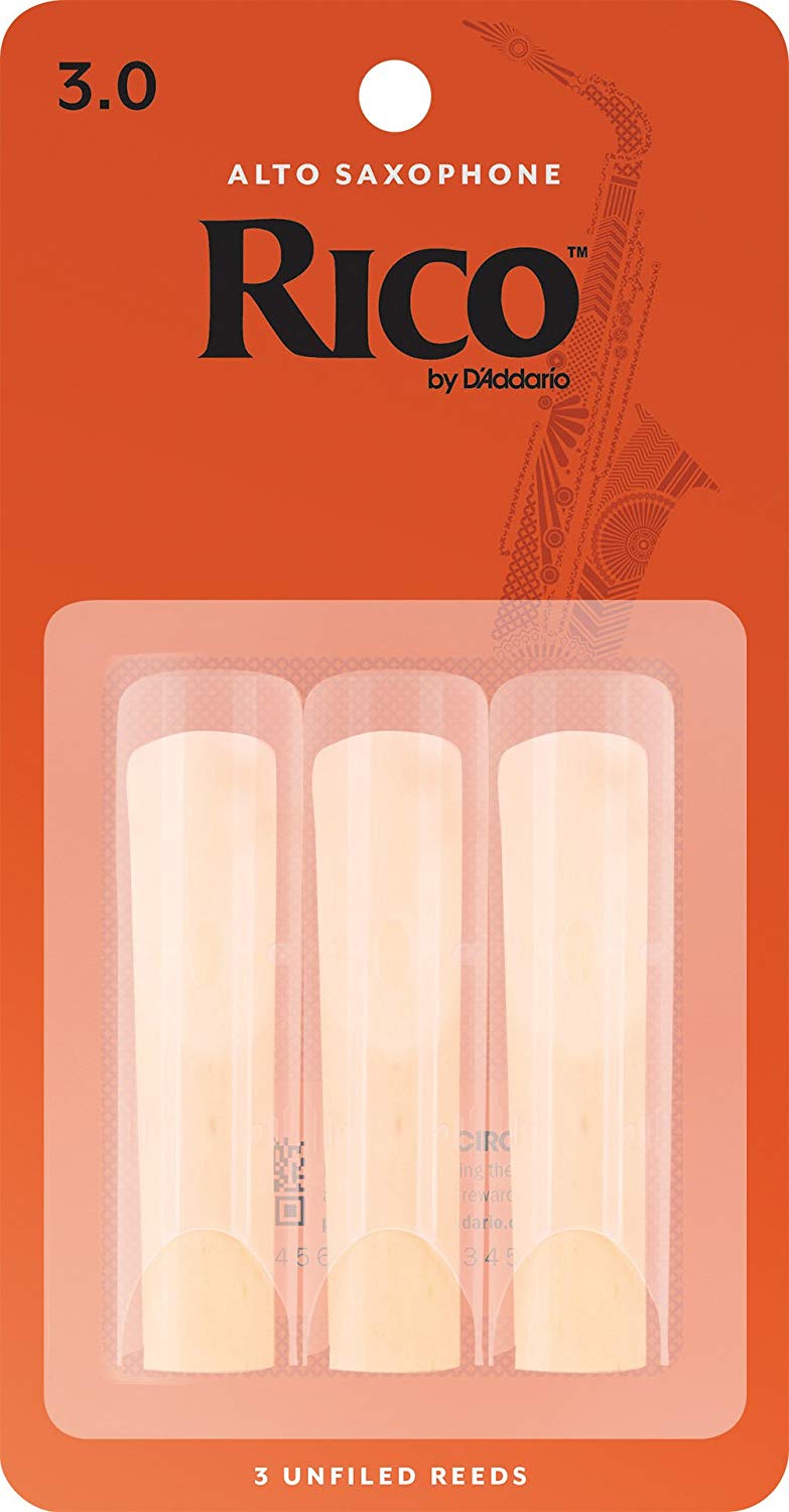 Rico Alto Saxophone #3 Reeds 3 Pack