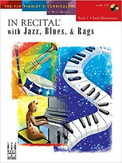 In Recital with Jazz Blues & Rags Book 1 with CD