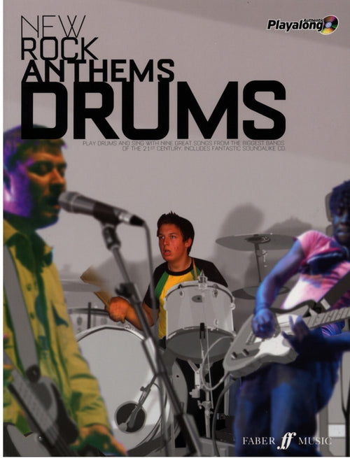 New Rock Anthems Drums Book/CD