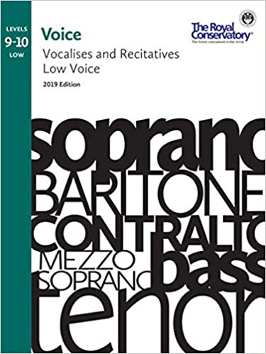 RCM Voice Vocalises and Recitatives 9-10: Low Voice