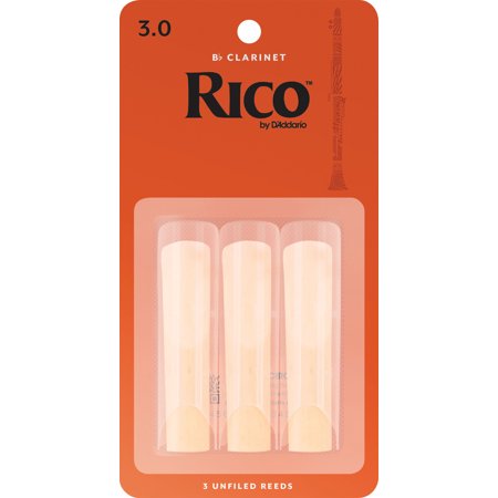 Rico Bb Clarinet #3 Reeds 3 Pack