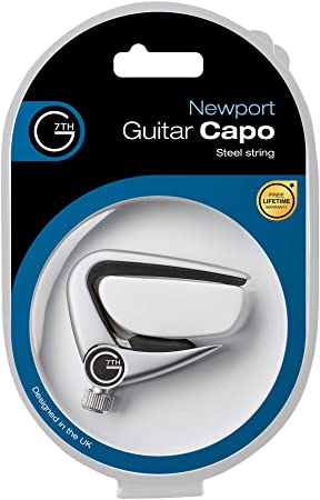 Newport Guitar Capo - Steel String - Silver