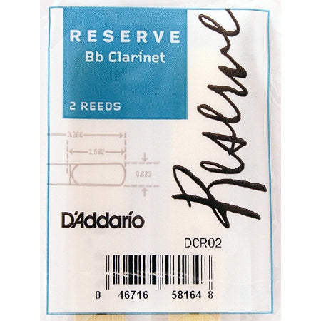 Reserve Bb Clarinet Reeds - 2.0 - Pack of 2