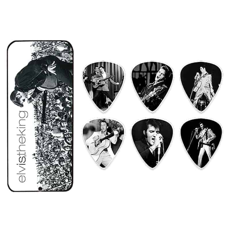 Dunlop EPPT01 Elvis Presley The King Guitar Pick Tin (6-Pack)