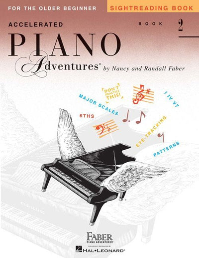 Accelerated Piano Adventures For The Older Beginner - Sightreading Book Level 2