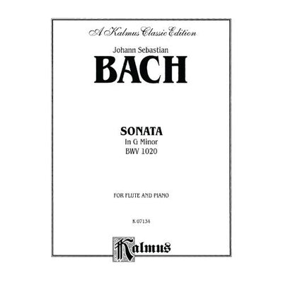 Johann Sebastian Bach Sonata in G Minor BWV 1020 Flute Solo