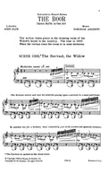 The Boor Opera Buffa in One Act Vocal Score