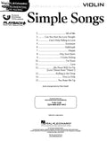 Simple Songs Violin Book/Audio