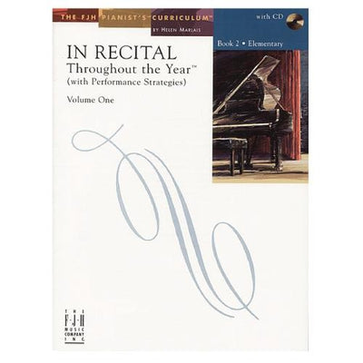 In Recital Throughout the Year (with Performance Strategies) Volume 1 Book 2 with CD