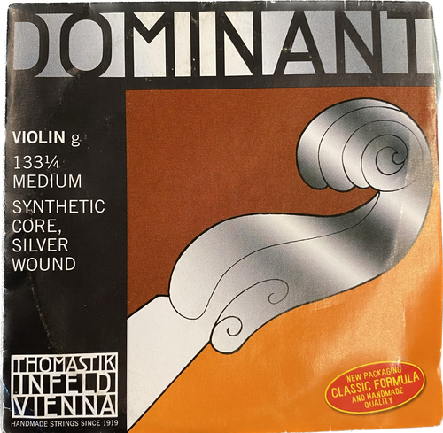 Dominant Violin G Single String 133 1/4 Medium Synthetic Core