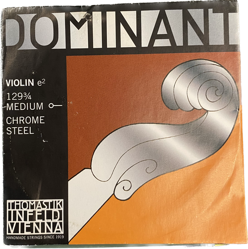 Dominant Violin E Single String 129 3/4 Medium Chrome Steel