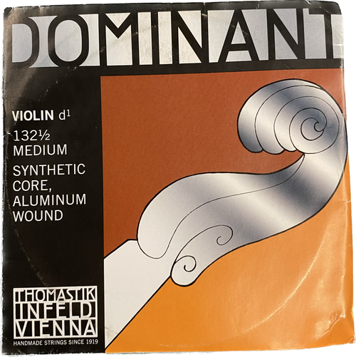 Dominant Violin D Single String 132 1/2 Medium Synthetic Core