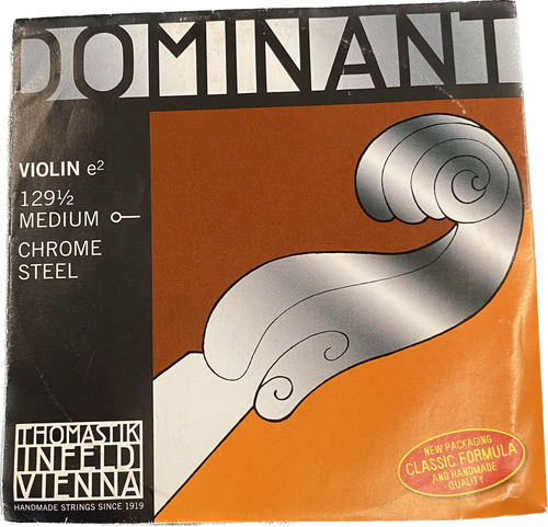 Dominant Violin E Single String 129 1/2 Medium Chrome Steel