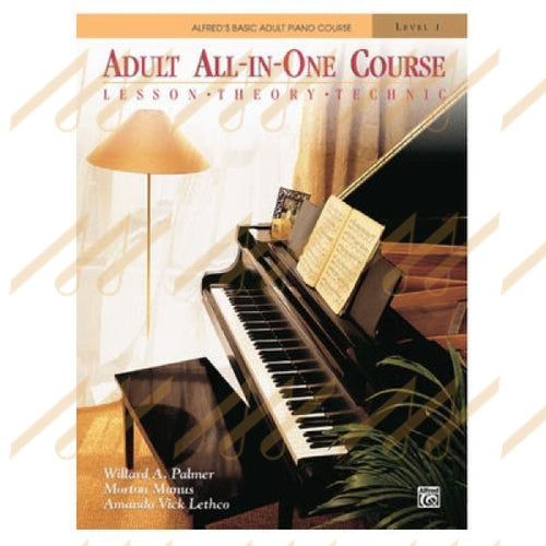 Alfreds Basic Adult Piano All-In-One Book 1 Material