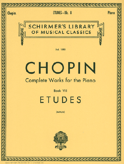 Chopin Complete Works for the Piano Book 8 - Etudes