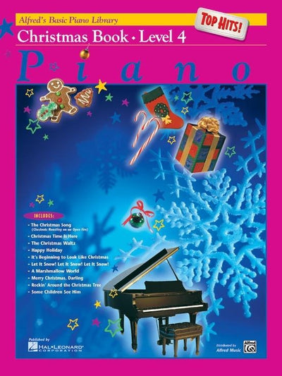 Alfred's Basic Piano Top Hits! Christmas Book Level 4