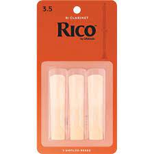 Rico Bb Clarinet #3.5 Reeds 3 Pack