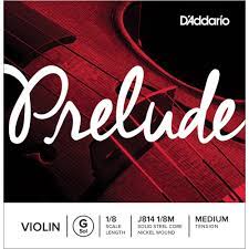 D'Addario Prelude Violin G String J814 1/8