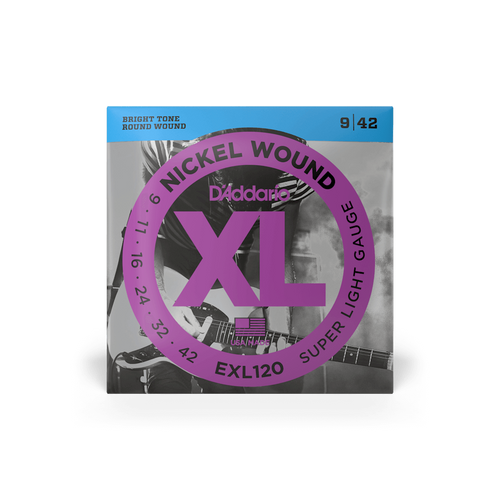 D'Addario Electric Guitar Strings - EXL120 9/42 Super Light