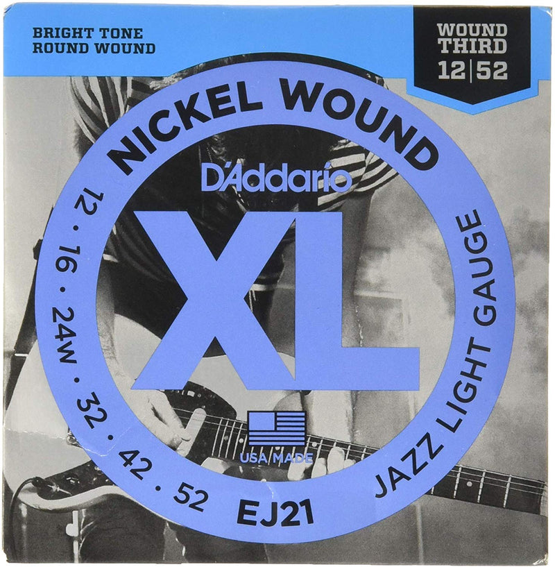 D'Addario Electric Guitar Strings - EJ21 12/52 Jazz Light