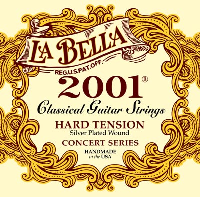 La Bella 2001 Hard Tension Classical Guitar Strings