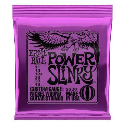 Ernie Ball Power Slinky Nickel Wound Electric Guitar Strings 2220