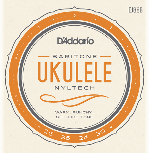 D'Addario Baritone Uke Strings - Nyltech - EJ88B